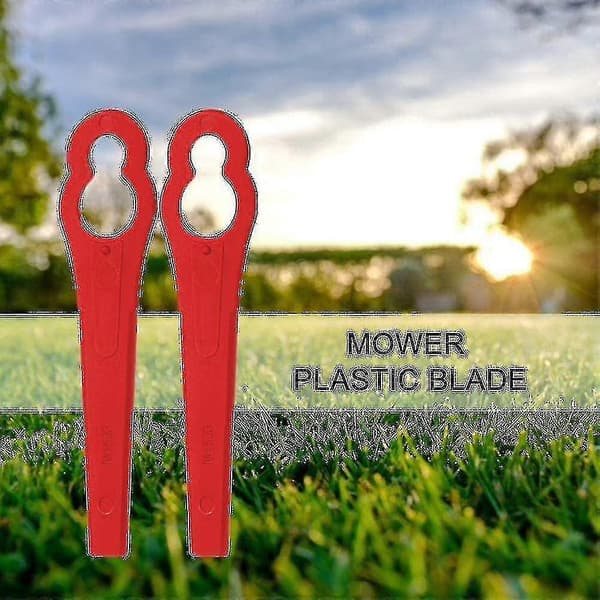 100 stk. Trådløse trimmerblader Plast ABS Trimmer Erstatning for Einhell Bosch Qualcast Gressklippere
