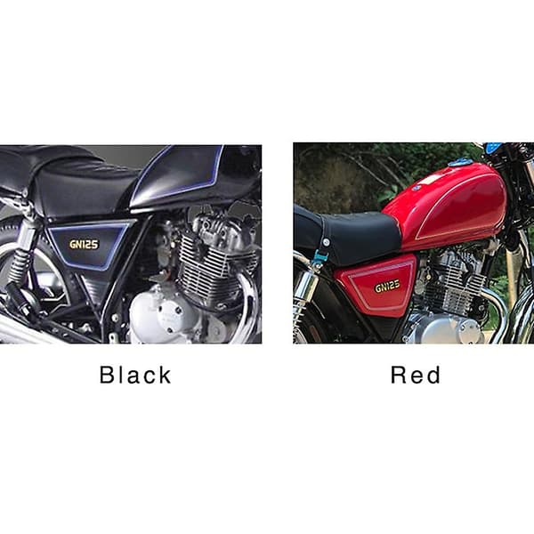 Röd motorcykelbatterisidokåpa sidokåpor paneler för GN125 GN 125