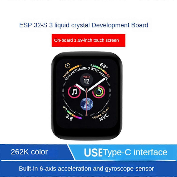 ESP32-S3 Touch LCD-skjerm Mikrokontroller Utviklingskort
