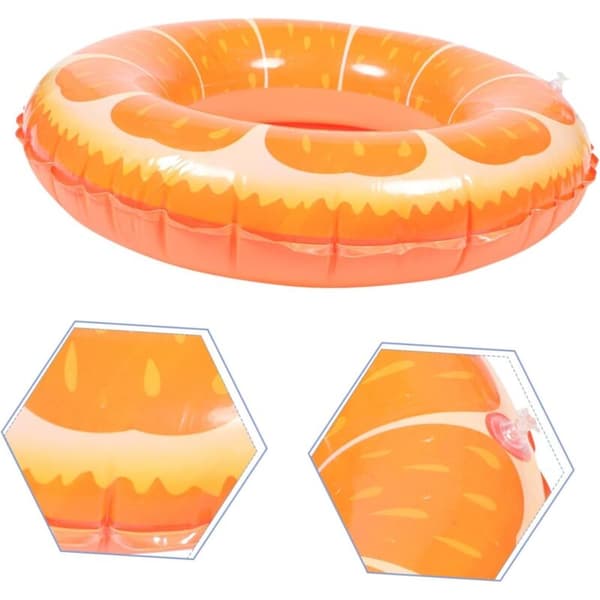 Rund pool float. Frugtformet pool float. Oppustelig pool float. Poolfestdekoration. Strandfestdekoration. Ferielege