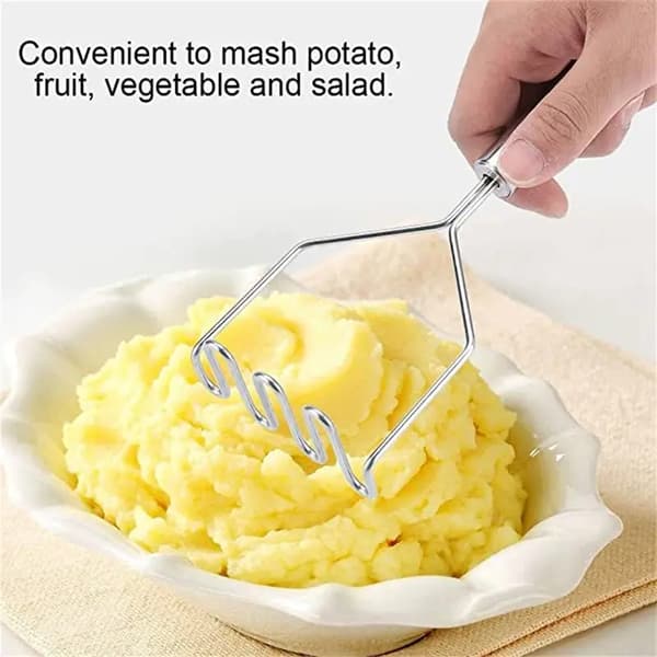 Potatisstöt i rostfritt stål, potatispress, kökstillbehör