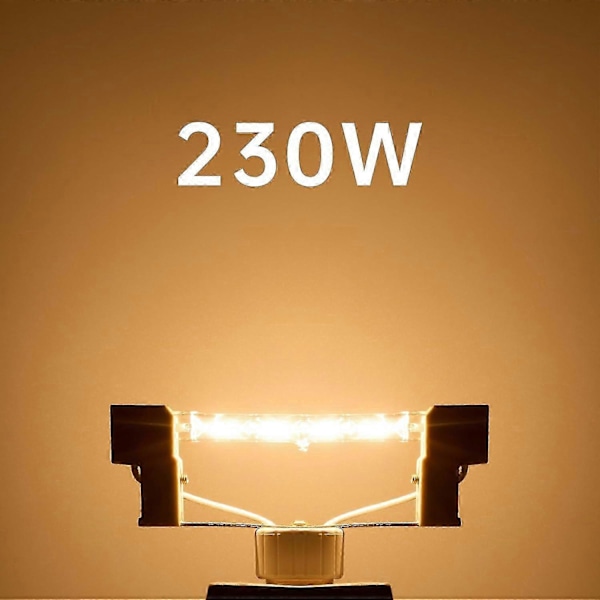 R7s Halogenpære 118mm 230W Dimbar 230V Varmt Hvit Energibesparende Lineær Flomlys 6-pakning