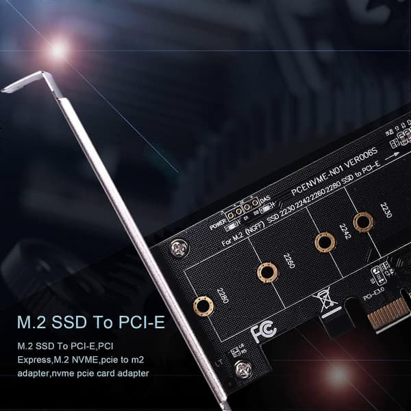 Lisäkortit PCIE - M2-sovitin PCI Express 3.0 X1 - NVME SSD M2 PCIE -korotussovitin tukee 2230 2