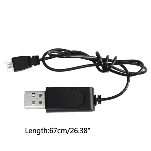 3.7V 500mA Lipo Batteri USB Oplader Kabel til RC Quadcopter FPV Drone Dele XH2.54 Stik