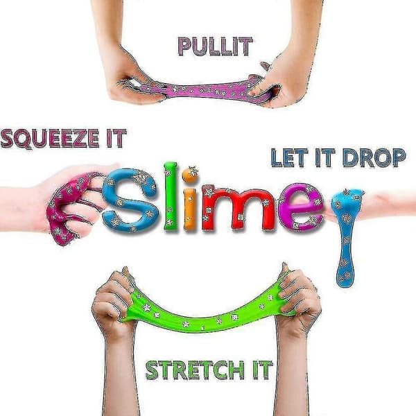24 st/set Slime Adventskalender Julnedräkning Leksaker Juldekor Tema För Barn Tonåringar--A