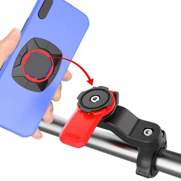 Quad-lock bike twist mountain cradle phone holder