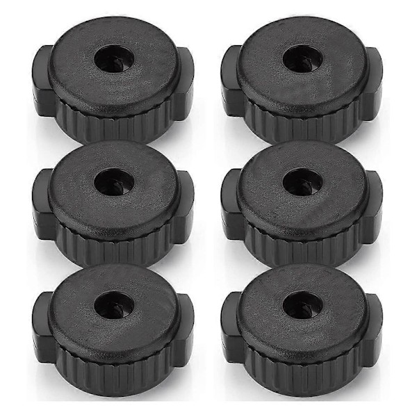 6 stk. Plast Cymbalmuttere, Hurtigmontert Cymbalmutter for Percussion D-sett, Reservedeler for Percussion
