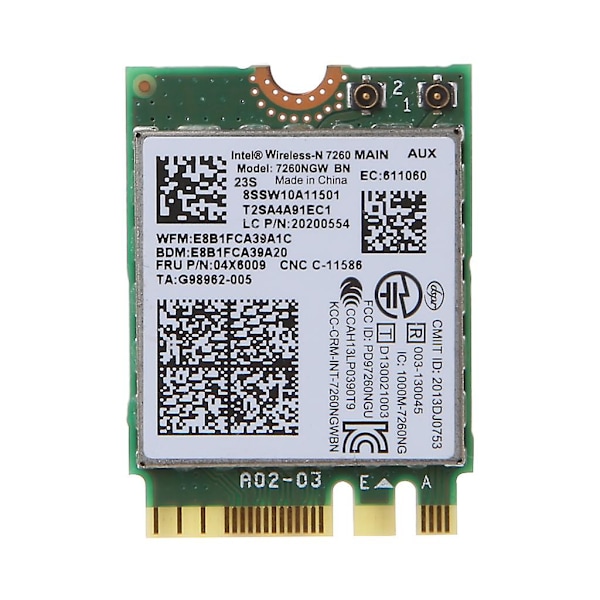 7260ngw Pci-e Trådløst Wifi Kortmodul Til Ibm Lenovo Thinkpad T440 W540