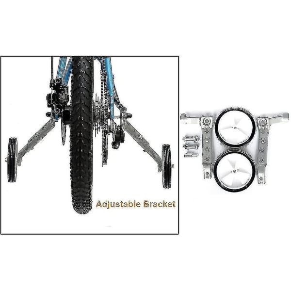 2024 Cykelstabilisatorer Vuxna Barncykel Variabel Hastighet Mtb Hjälphjul 20 Tum 22 Tum 18 Tum Cykel Barnvagnstillbehör (rui)