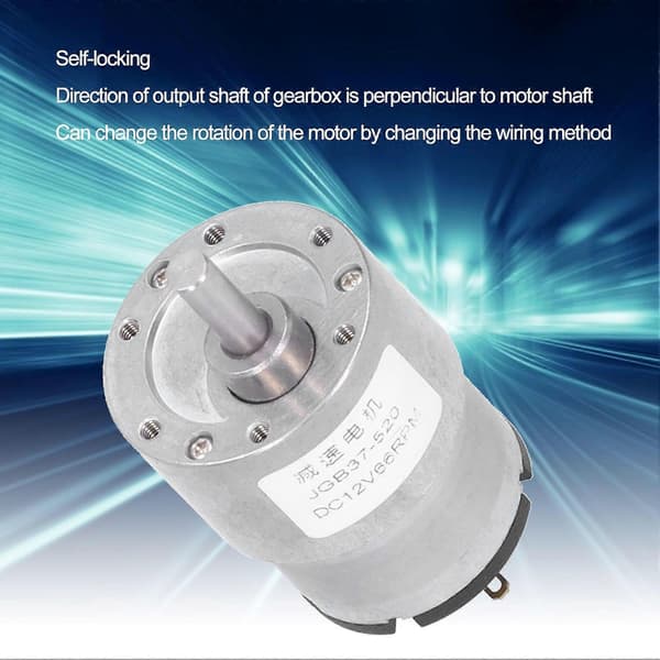 Högkvalitativ JGB37-520 DC-reduktionsmotor DC12V 66RPM