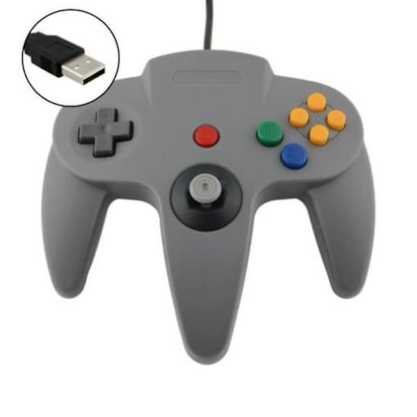 Gaming Joypad Joystick Usb Gamepad för Nintendo Game Cube för N64 64 Pc