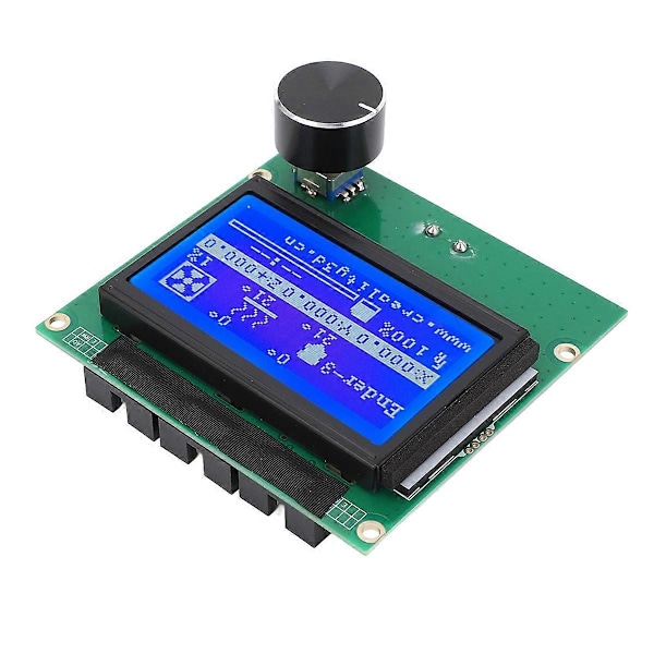 3D Printer LCD-skærm med kontrolpanel, 12864 Blå skærm til Ender 3, 3s, 3X, 3 Pro