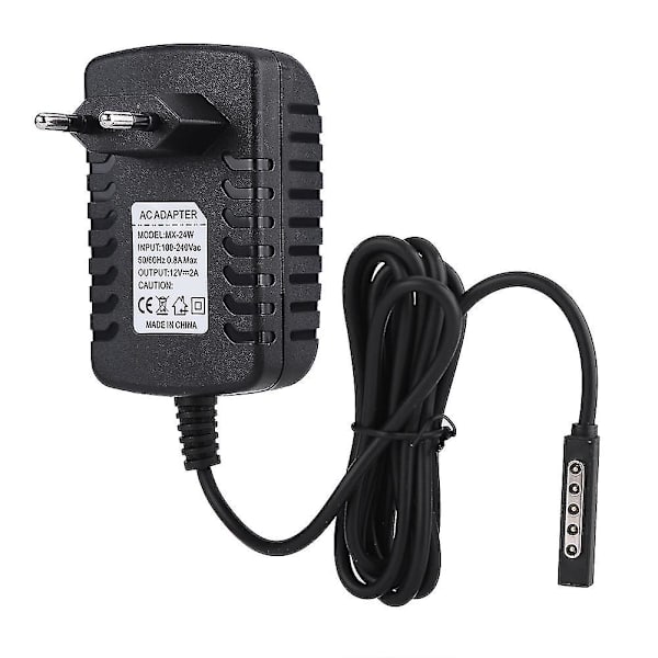 12v 2a nätadapter surfplatta laddare för Microsoft Surface Rt/ Rt2 med Eu-kontakt 100-240v