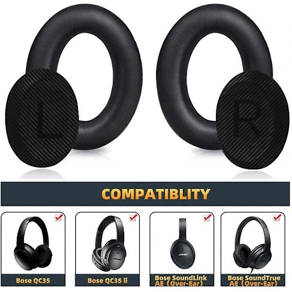 Ørepude til Bose Quiet Comfort 35 - QC35 Sort_as