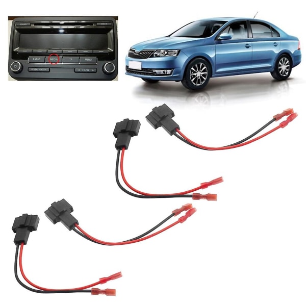 Ersättningskabeladapterkontakt för biltillbehör för Seat Exeo 2008-2013 Leon Mk3 2013-2019 4-pack