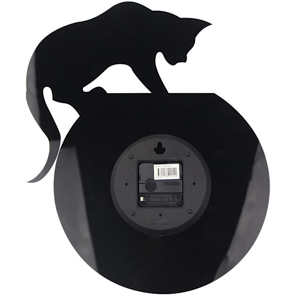 Tre guldfiskar katt väggklocka/katt väggklocka vardagsrumsspegel 3D väggdesign