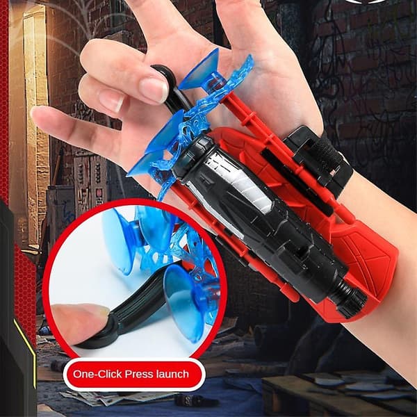 2 st Spider Shooter Leksak Man Web Spider Barn Plast Cosplay Launcher