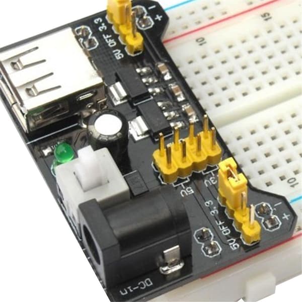 10 STK til MB102 Breadboard Strømforsyningsmodul 2-vejs 3,3V 5V til MB102 Breadboard Modul