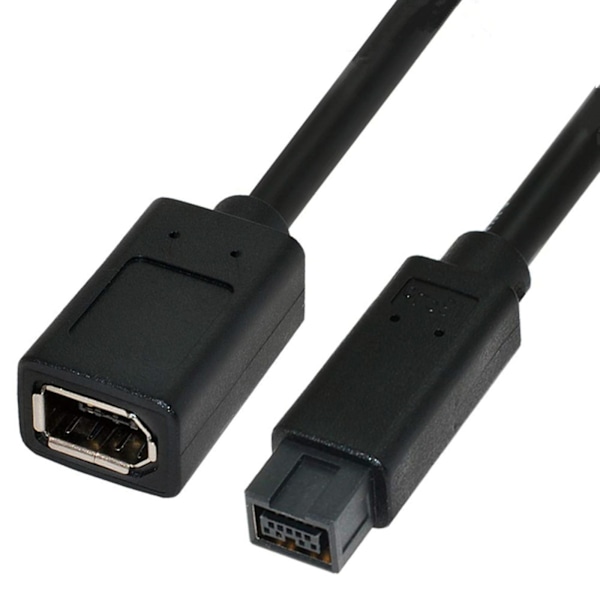 IEEE 1394 6-pins til 1394b 9-pins Firewire Adapter Slidstærk Kameraforbindelseskabel