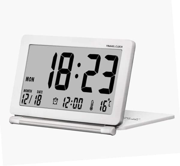 Väckarklocka - YYV - Tyst Digital - Stor LCD-skärm - Datumvisning - Fluorescerande
