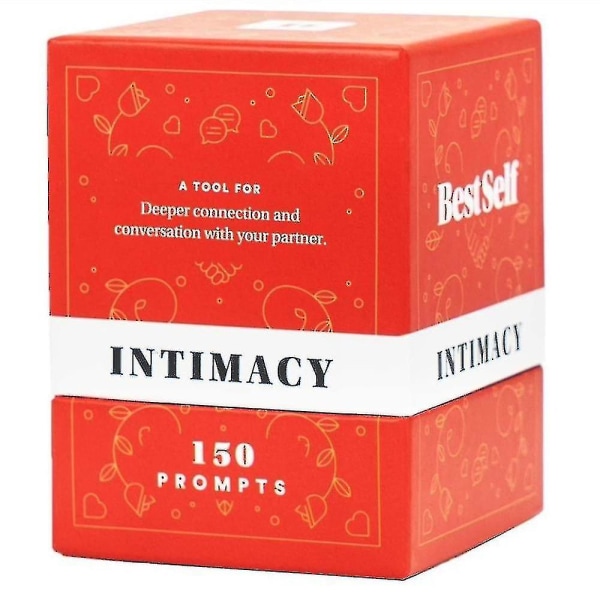 Intimacy Deck - Bestself 150 korttia - Paripeli, strategiapeli, korttipeli, lahja, syvempi yhteys, keskustelu kumppanisi kanssa