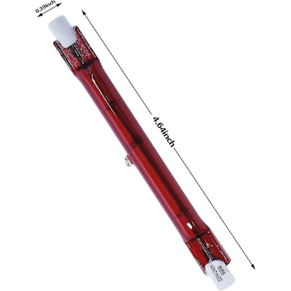 500 watin Ruby-sopat, yhteensopiva Heatmaster R7 halogeeni-lämmittimen polttimon kanssa puutarhalämmittimelle - 4 kpl pakkaus - Varastossa