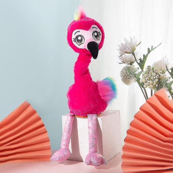 Pets Alive Frankie Flamingoen - Interaktivt Dansende Plysjdyr med 3 Sanger, Inkluderer Baby Flamingo Samleobjekt, Festlig Plysj Leke for Barn 3+