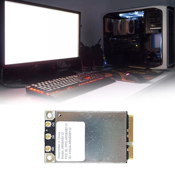 AR5BXB112 AR9380 Dual Band 450Mbps Mini PCI-E Trådlöst Wifi-kort Trådlöst kort för A1311 A1312 2009 2010 2011 Skrivbord