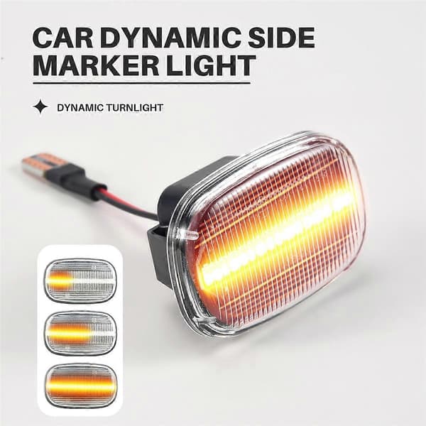 Dynamisk LED sideblinklys til bil, blinklys til Toyota Corolla Celica T19 T20 23 RAV4 Avensi