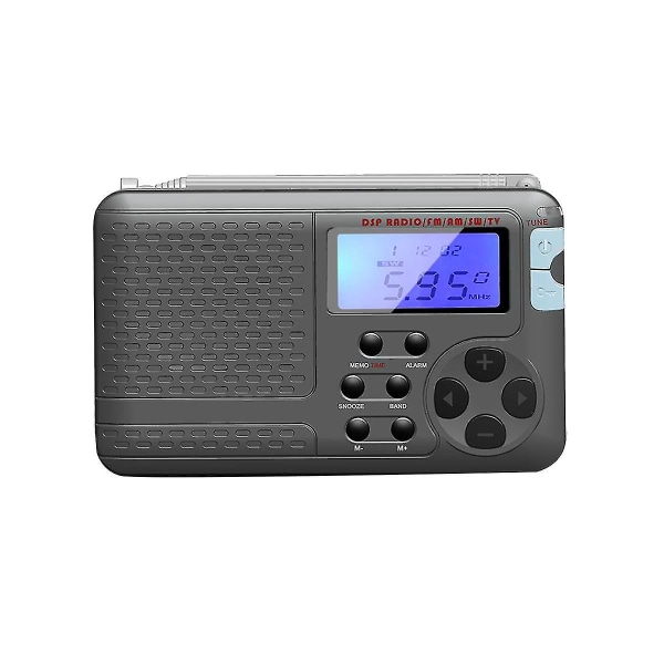 Pocket Radio Am/fm/sw/tv Short Wave Retro Fm Radio Nödkatastrofförebyggande äldre fullbandsradio