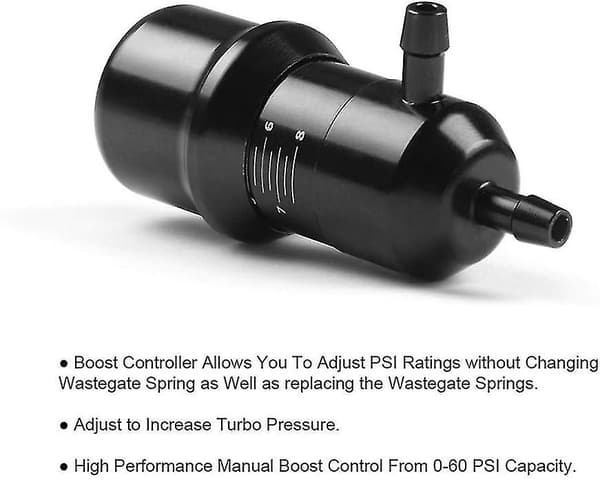 Universal Manuel Turbo Boost Controller, Justerbar Fra 0 Til 60 Psi Aluminium Legering Turbo Motor Controller Regulator Ventil