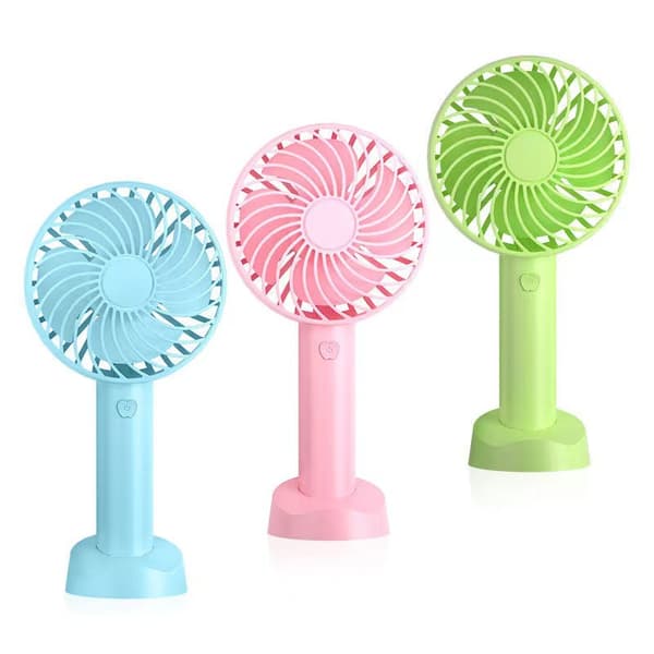 Mini Portable Fan With Desk Stand USB Rechargeable