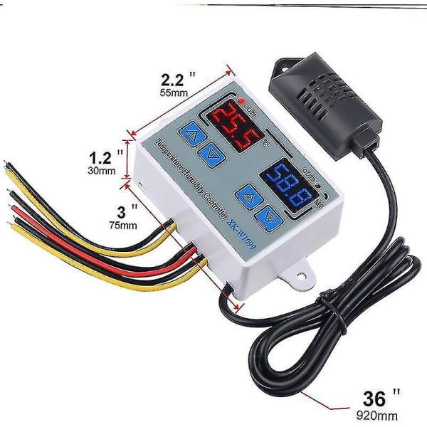 Temperatur- og fuktighetsstyring, AC110-220V