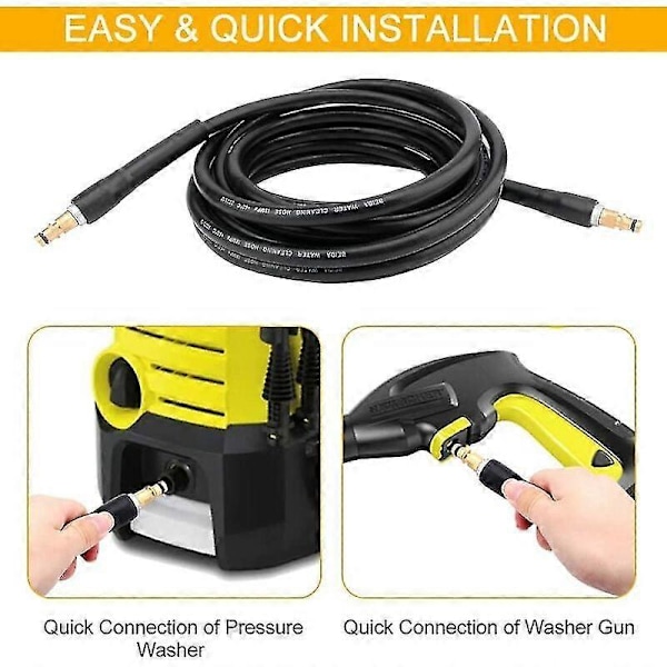 Karcher K2 K3 K4 K5 K6 K7 -painepesurin korvaava letku, korkeapaineletku pikaliittimellä ja pikavapautuksella 6m_SSDLV