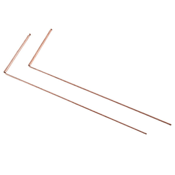 Kobber Dowsing Rod Ren Kobber 2STK Divining Rods - til Dowsing efter Vand, Skat