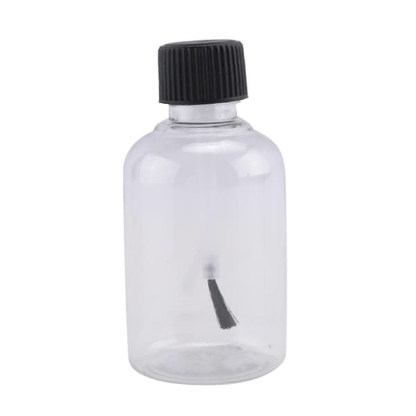 24 st Plast Tomma Limflaskor med Penslar 50 ml Konst Tomma Målarflaskor Lim Småbarn Barn Konst