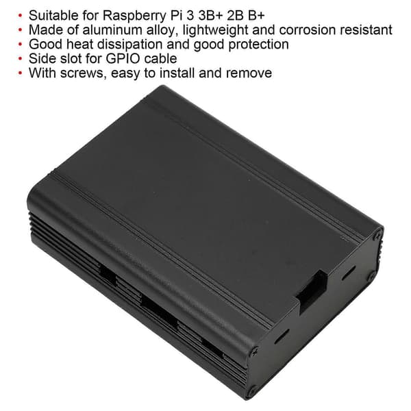 Högkvalitativt Raspberry Pi aluminiumlegering metallhölje, lämpligt för Raspberry Pi