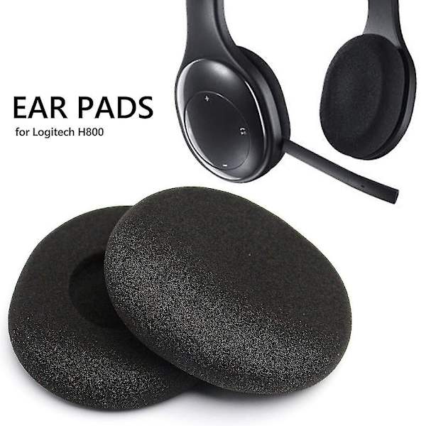 Til Logitech H800 Hovedtelefon 2 stk. Svampebetræk Ørepude til Logitech H800