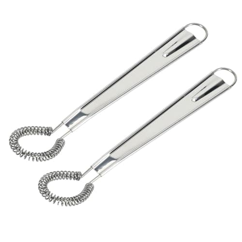 2-delt visp, mini visp i rustfritt stål, spiralvisp, manuell melkeskummer, sausblander, kaffeblander