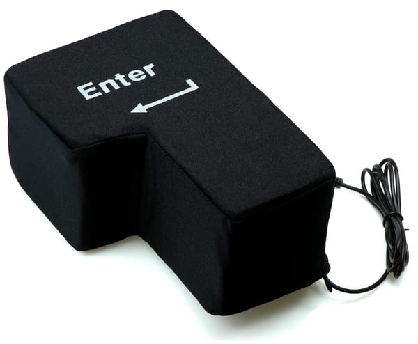 Stor anti-stress USB-dyna med ENTER-tangent