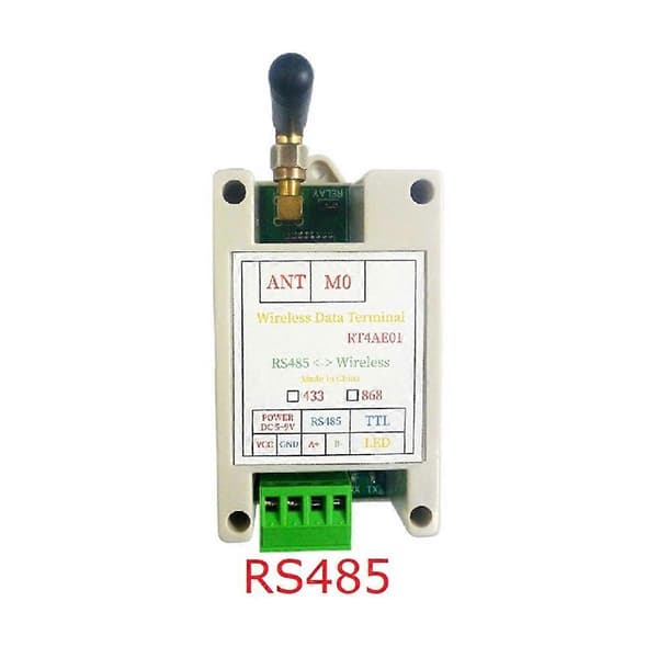 RT4AE01 868M Trådløs mottaker Seriell Data Langdistanse Overføringsmodul for PLC Relé Meter