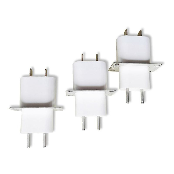 Hjemmeelektronisk Mikrobølgeovn Magnetron Filament 4-polet Stikkontakt Konverter Hvid Hfmqv