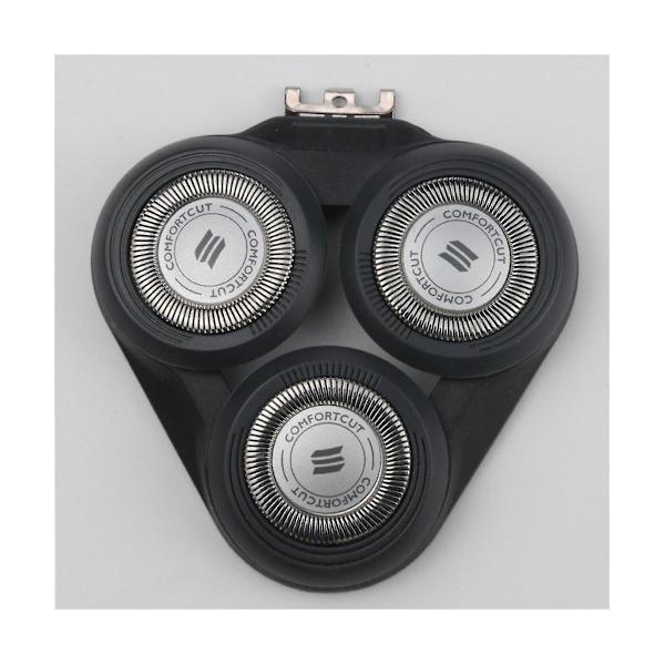 Reservehoved til Philips S5000 S5370 S5571 S5420 S5140 S5078 S5077 S5050 S5082 Elektrisk Skraberblad - Sort