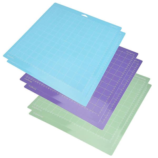 Skæremåtter til Cricut Maker/Maker 3/Explore 3/ Air 2/Air, 6 stk. (30x30 cm, Standard Grip/Light G