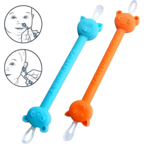 2pcs Baby Nasal Booger And Ear Cleaner Tool, Baby Registry Essential Snot Removal Tool