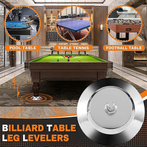 4 ST Poolbordsben Nivellerare 5 Tum Spelbord Ben för Poolbord - FFA