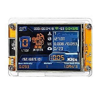 NMMiner NerdMiner V2 Hashrate 1000KH/S ESP32 2.8 Tum Smart Display Crypto Solo Lottery Bitcoin ESP3