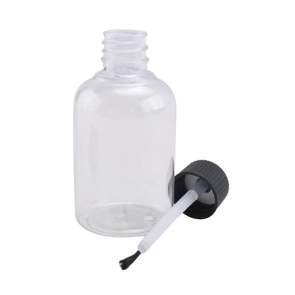 24 st Plast Tomma Limflaskor med Penslar 50 ml Konst Tomma Målarflaskor Lim Småbarn Barn Konst