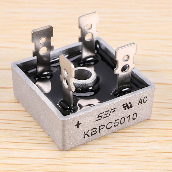 Enkeltfaset diodebro ensretter 50A 1000V KBPC5010 Ny