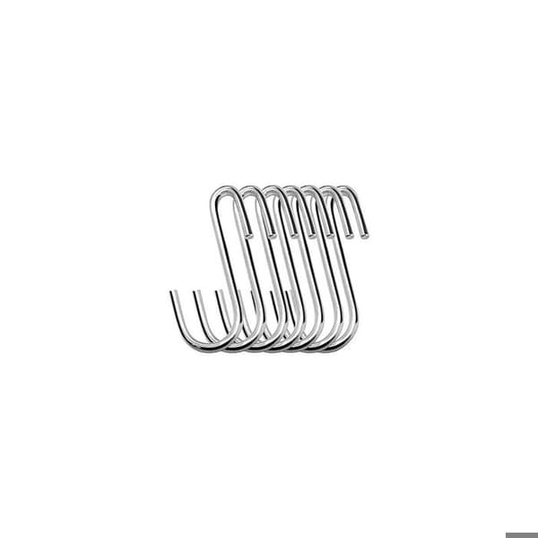 S-formade hängkrokar - LARGEIGHT - 6 cm - 20-pack - Metall - För inomhusbruk